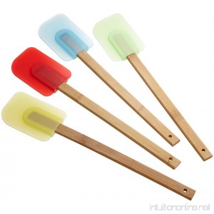 Good Cook Set of 4 Silicone Spatulas with Bamboo Handles - B001CCZL7W